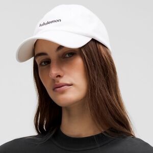 Lululemon Baseball White Hat Classic Ball Cap Wordmark White Size L XL